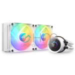 NZXT Kraken 240 RGB Enfriamiento Líquido para CPU, 2x 120mm, 500 - 1800RPM, Blanco