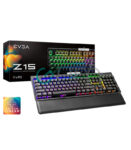 Teclado Gamer EVGA Z15 Mecánico, Switch Kailh Speed Bronze, Alámbrico, Negro (Español)