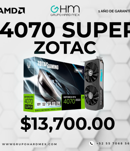 Tarjeta de Video Zotac GAMING GeForce RTX 4070 SUPER Twin Edge
