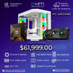 PC ARCANE - R9 9900X B840 WIFI RTX 5080 16GB 32GB RAM DDR5 M.2 1TB PSU 1200W PLATINUM EF LIQUIDO ML360