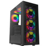 GABINETE BALAM RUSH DRAGONFLY II MESH GM740,ATX,1*USB 3.0,CRISTAL TEMP,MALLA