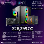 PC FRACTURE - R7 7700X B650 WIFI 32GB RAM DDR5 RTX 5060Ti 8GB PSU 700W BRONZE EFL ML360