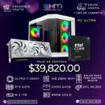 PC ULTRA - Intel Ultra i7 265KF Z790 WIFI 64GB RAM DDR5 RTX 5070 M.2 1TB PSU 850W GOLD