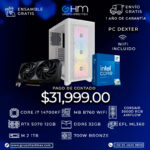 PC DEXTER - I7 14700KF B760 WIFI 32GB RAM DDR5 RTX 5070 12GB PSU 700W BRONZ EF LIQUIDO ML360