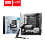 MOTHERBOARD MSI B760M PROJECT ZERO SOCKET 1700, 4*DDR5 7800 MHZ,HDMI, DP, 2*M.2, MICRO ATX