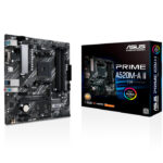 MOTHERBOARD ASUS PRIME A520M-A II/CSM SOCKET AM4,4*DDR4,HDMI,DP,VGA,PCIE-3.0,M.2,MICRO ATX